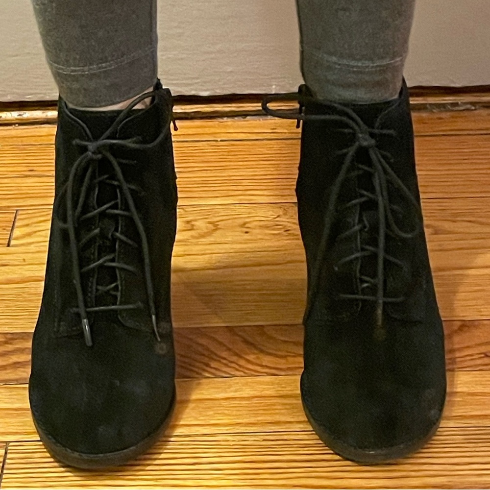 Lucky Brand Lace Up Ankle Boots